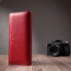 Классический женский кошелек из натуральной кожи ST Leather Wallet 22675 Красный - изображение 11