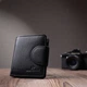 Кошелек женский кожаный для карточек ST Leather Accessories 22701 Черный - изображение 11