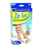 Компресійні гольфи Zip Sox шкарпетки від варикозу на блискавці з відкритим носком S/M 2 шт Бежевий (327) - зображення 5