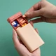Плоская карманная таблетница на 6 отделений Slider, розовая - изображение 2