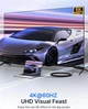 Кабель JSAUX miniHDMI to HDMI 2.0 4K@60Hz Bi-Directional 1.8м чорний - зображення 3