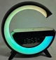 Ночник акумуляторний з годинником Smart Light Sound Machine G BT-3401 Чорний - зображення 2