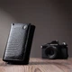 Женский кошелек в три сложения из лакированной фактурной натуральной кожи ST Leather 22707 Черный - изображение 5