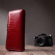 Женский кошелек лакированный на молнии из натуральной кожи ST Leather 22677 Красный - изображение 2
