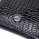 Жіночий стильний гаманець із фактурної натуральної шкіри ST Leather 22732 Чорний - зображення 4