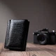 Жіночий стильний гаманець із фактурної натуральної шкіри ST Leather 22732 Чорний - зображення 6