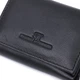 Удобный компактный кошелек с монетницей из натуральной кожи ST Leather 22742 Черный - изображение 5