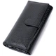 Лакований шкіряний гаманець з блоком для кредитних карток ST Leather 22683 Чорний - зображення 2