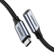 Кабель удлинитель USB Type C 3.1 Gen 2 UGREEN US372 4K/60HZ 10GBPS 5A 100W 0.5 м Gray (80810) - изображение 1