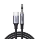 Кабель Ugreen CM450 USB Type-C Male to 3.5 мм Male Audio Cable with Chip 1 м Black (20192) - зображення 2