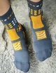 Терморегулюючі захисні трекінгові шкарпетки Compressport Trekking Socks, Magnet/Autumn Glory, T2 (39-41) - зображення 3