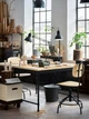 Письмовий стіл IKEA KULLABERG 110х70 см сосна/чорний (804.994.44) - зображення 3