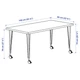 Письмовий стіл IKEA LAGKAPTEN / KRILLE 140х60 см білий (194.171.74) - изображение 5