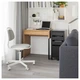 Письмовий стіл IKEA MICKE 73х50 см імітація дуба (203.517.42) - зображення 2