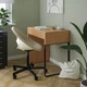 Письмовий стіл IKEA MICKE 73х50 см імітація дуба (203.517.42) - зображення 8
