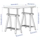 Письмовий стіл IKEA LAGKAPTEN / MITTBACK 140х60 см білий/береза (194.171.93) - изображение 9