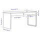 Письмовий стіл IKEA MICKE 142х50 см чорно-коричневий (602.447.45) - изображение 6
