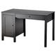Письмовий стіл IKEA HEMNES 120х55 см чорно-коричневий (403.397.92) - изображение 1
