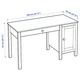 Письмовий стіл IKEA HEMNES 120х55 см чорно-коричневий (403.397.92) - изображение 3