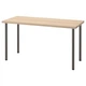 Письмовий стіл IKEA LAGKAPTEN / ADILS 140х60 см білений дуб/темно-сірий (894.172.55) - изображение 1