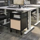 Комп'ютерний стіл з регулюванням висоти IKEA RODULF 140х80 см сіро-білий (993.261.70) - изображение 4