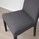 Набір стільців IKEA BERGMUND чорний / Gunnared середньо-сірий 2 шт. (794.815.86) - изображение 8
