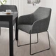 Стілець IKEA TOSSBERG металевий чорний / сірий (904.353.24) - изображение 4