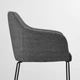 Стілець IKEA TOSSBERG металевий чорний / сірий (904.353.24) - изображение 5