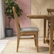 Стілець IKEA INGOLF морилка з патини / Nolhaga сіро-бежевий (804.730.76) - зображення 2