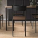 Стілець IKEA SANDSBERG САНДСБЕРГ чорний/коричнева морилка (704.129.60) - зображення 5