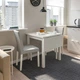 Стіл із відкидною дошкою IKEA NORDVIKEN 74 / 104x74 см білий (503.687.17) - изображение 2