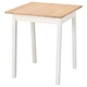 Стіл IKEA PINNTORP 65х65 см світло-коричнева морилка/біла морилка (505.294.66) - изображение 1