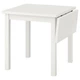 Стіл із відкидною дошкою IKEA NORDVIKEN 74 / 104x74 см білий (503.687.17) - изображение 1