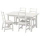 Стіл і 4 стільці IKEA NORDVIKEN / NORDVIKEN 152 / 223x95 см білий (493.051.65) - зображення 1