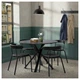 Стіл IKEA MARIEDAMM 105 см чорний/ імітація мармуру (704.926.45) - зображення 5