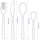 Набір столових предметів IKEA FORNUFT нержавіюча сталь (700.149.99) - зображення 6