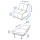 Крісло розкладне IKEA LYCKSELE LOVAS Книса світло-сіра (693.869.76) - зображення 7