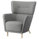 Крісло IKEA OSKARSHAMN Tibbleby бежевий/сіре (205.236.11) - изображение 1