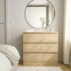 Комод IKEA MALM білений дубовий шпон (804.035.64) - зображення 2