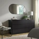Комод IKEA MALM чорно-коричневий (604.035.79) - зображення 3