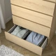 Комод IKEA MALM білений дубовий шпон (904.036.05) - изображение 2