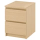 Комод IKEA MALM білений дубовий шпон (101.786.01) - зображення 1