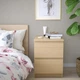 Комод IKEA MALM білений дубовий шпон (101.786.01) - зображення 3