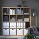 Стелаж IKEA KALLAX 147х147 см білений дуб (103.245.13) - зображення 2