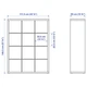 Стелаж з 4 вставками IKEA KALLAX 147x112 см білений дуб (492.782.56) - изображение 6