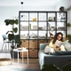 Стелаж IKEA KALLAX 182х182 см чорно-коричневий (703.015.42) - изображение 2