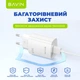 Сетевое зарядное устройство BAVIN PC995Y 22.5W USB-A Super Quick Charge + кабель USB-A/Type-C White - изображение 4