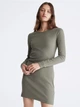 Платье короткое осеннее женское Calvin Klein 576133222 M Зеленое (1159808163) - изображение 3