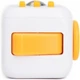 Игрушка антистресс Fidget Cube фиджет с кнопками попит / Pop it в форме Куба, бело-желтый (86915601) - изображение 2