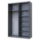 Шкаф купе Doros G-Caiser Графит Графит 1 ДСП / 1 Зеркало 160х60х240 (42005084) - изображение 3